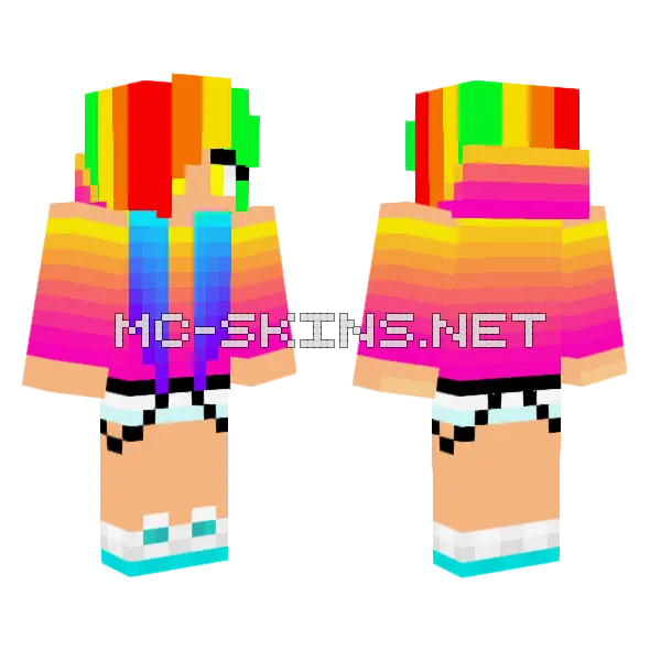 Jenny Addon Skin Minecraft skin, front and back