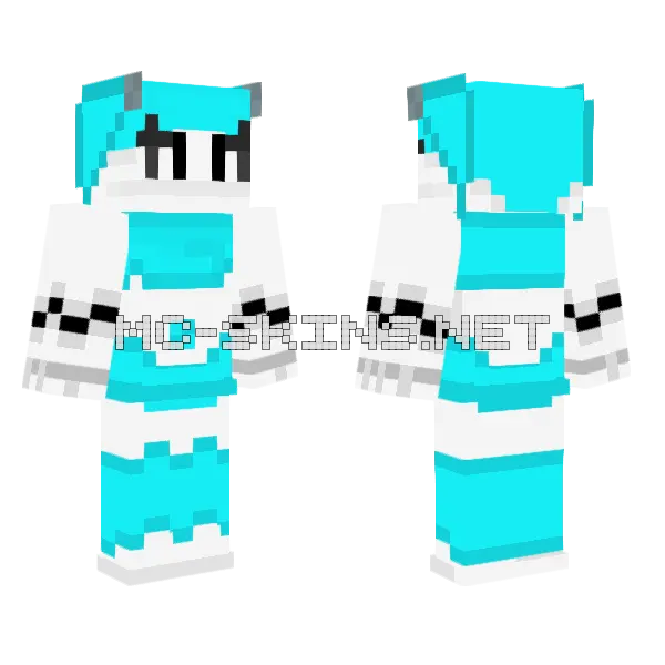 Jenny Addon Skin Minecraft skin, front and back
