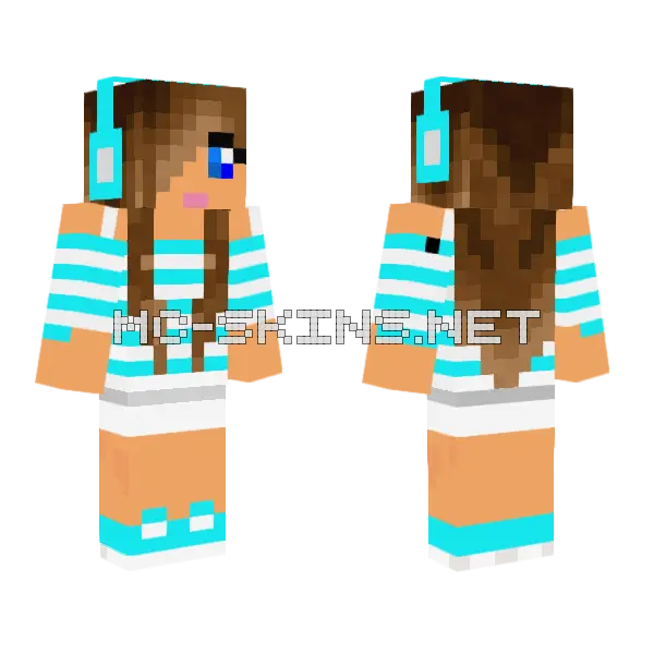 Jenny Addon Skin Minecraft skin, front and back