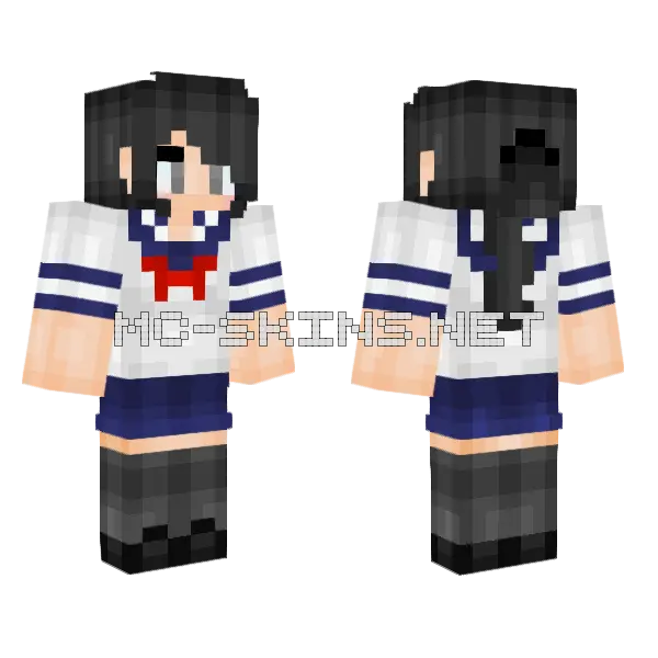 Jenny Addon Skin Minecraft skin, front and back