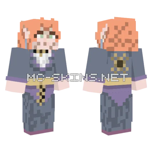 Jenny Addon Skin Minecraft skin, front and back