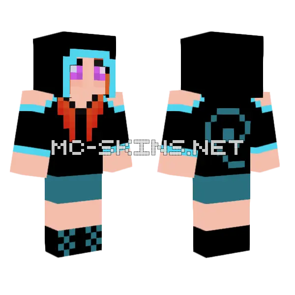Jenny Addon Skin Minecraft skin, front and back