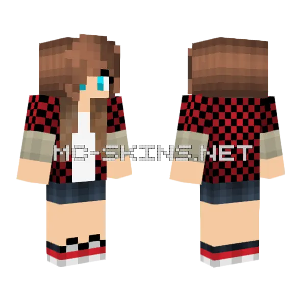 Jenny Addon Skin Minecraft skin, front and back