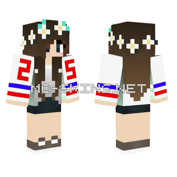 Jenny Addon Skin Minecraft skin, front and back