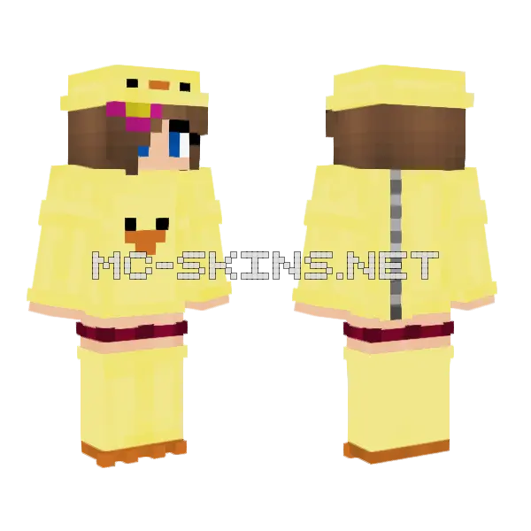 Jenny Belle Duck Skin Minecraft skin, front and back