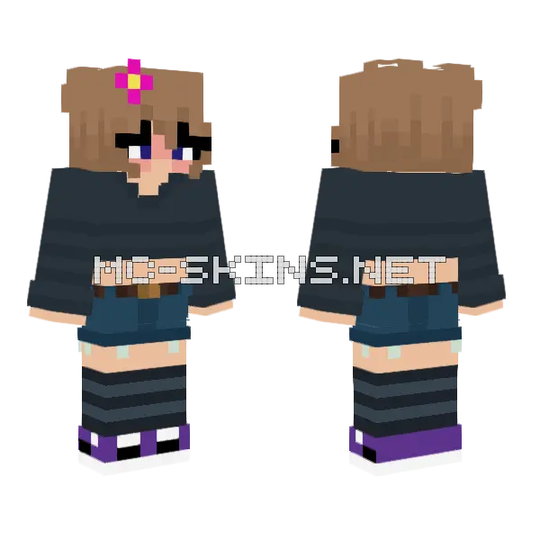 Jenny Belle HD Skin Minecraft skin, front and back