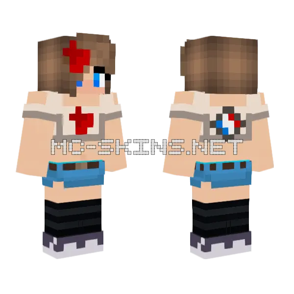 Jenny Belle HD Skin Minecraft skin, front and back