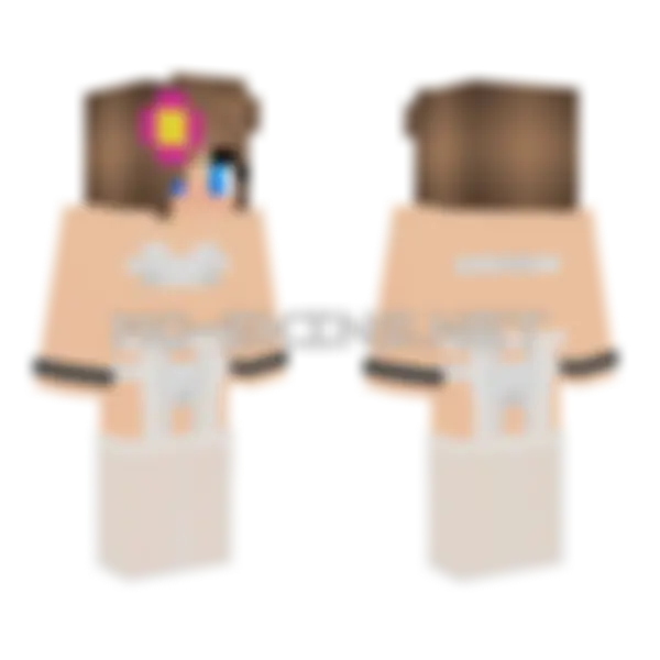 Jenny Belle – Jenny Addon Minecraft skin, front and back