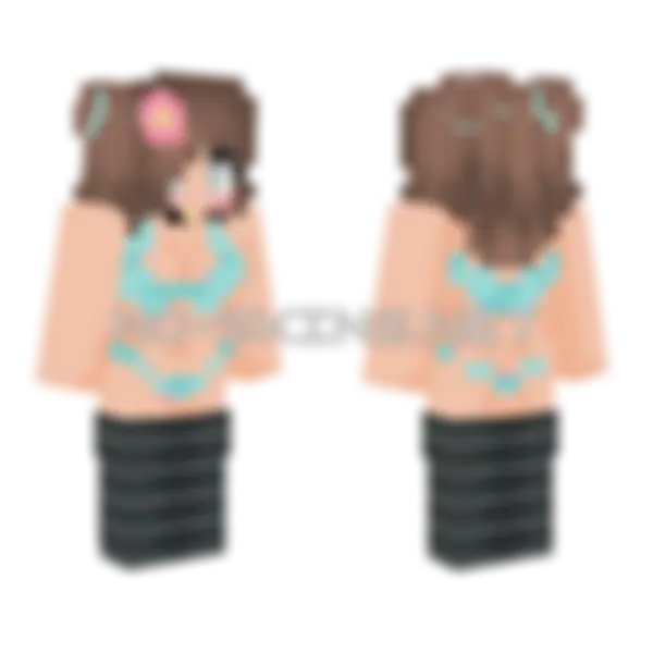 Jenny Belle – Jenny Mod Minecraft skin, front and back