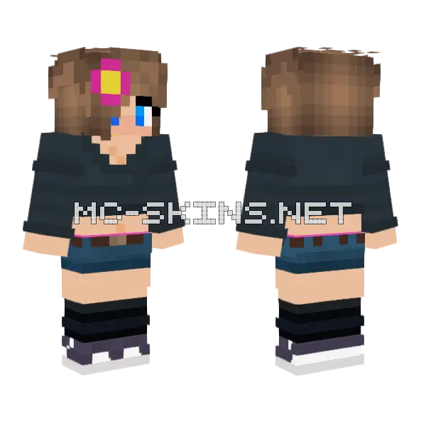 Jenny Belle – Jenny Mod Skin Minecraft skin, front and back