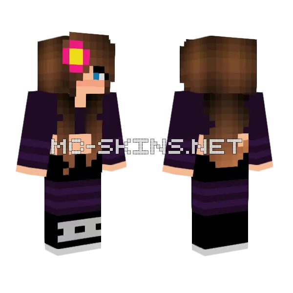 Jenny Belle – Jenny Mod Skin Minecraft skin, front and back