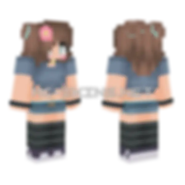Jenny Belle – Jenny Mod Skin Minecraft skin, front and back
