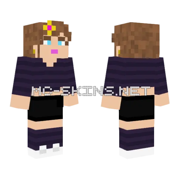 Jenny Belle – Jenny Mod Skin Minecraft skin, front and back