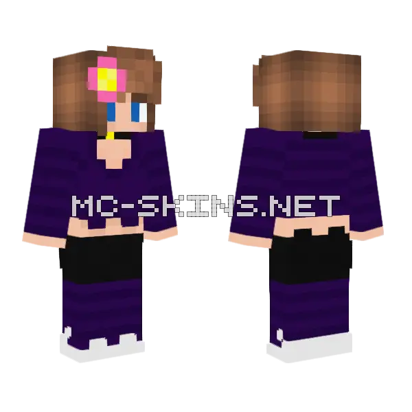 Jenny Belle Minecraft Skin Minecraft skin, front and back