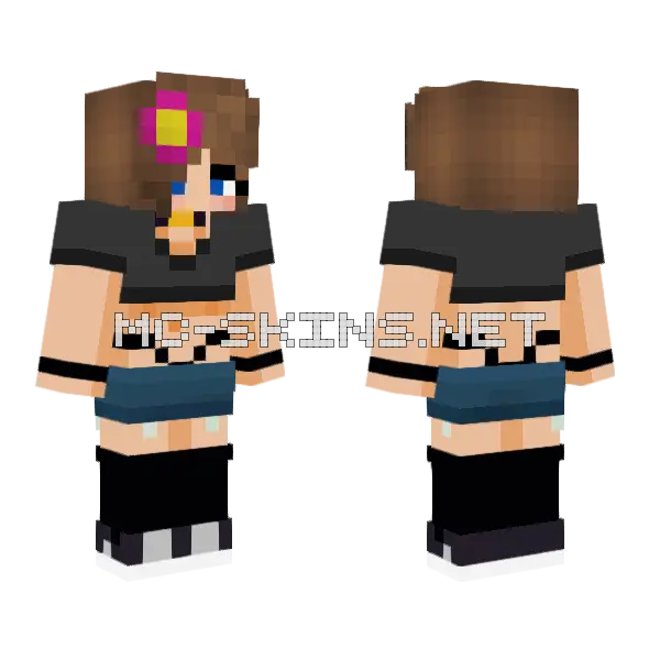 Jenny Belle Minecraft Skin Minecraft skin, front and back