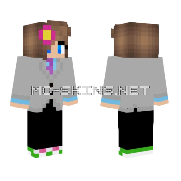 Jenny Belle Suit Skin Minecraft skin, front and back