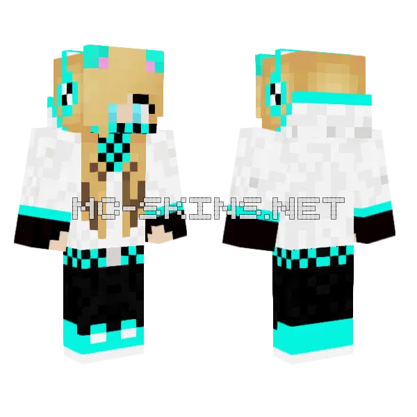 Jenny Character Skin Minecraft skin, front and back