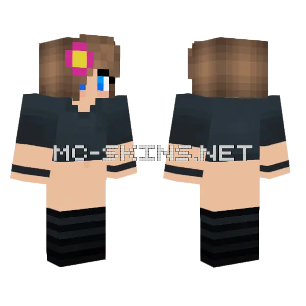 Jenny Character Skin Minecraft skin, front and back