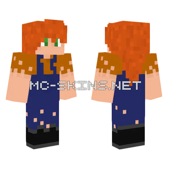 Jenny Character Skin Minecraft skin, front and back