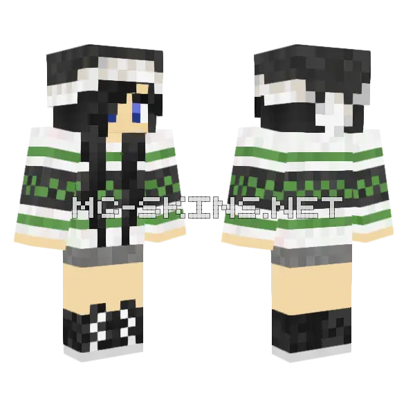 Jenny Character Skin Minecraft skin, front and back