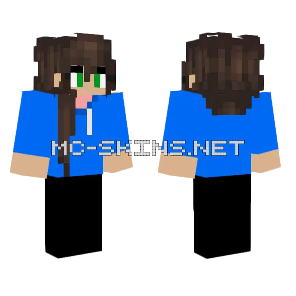 Jenny Character Skin Minecraft skin, front and back