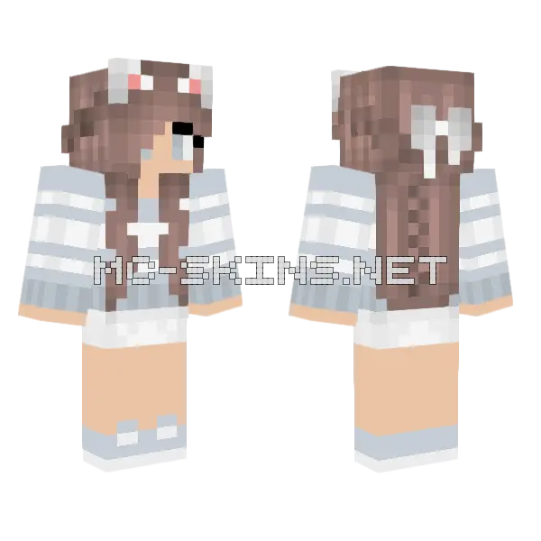 Jenny Character Skin Minecraft skin, front and back