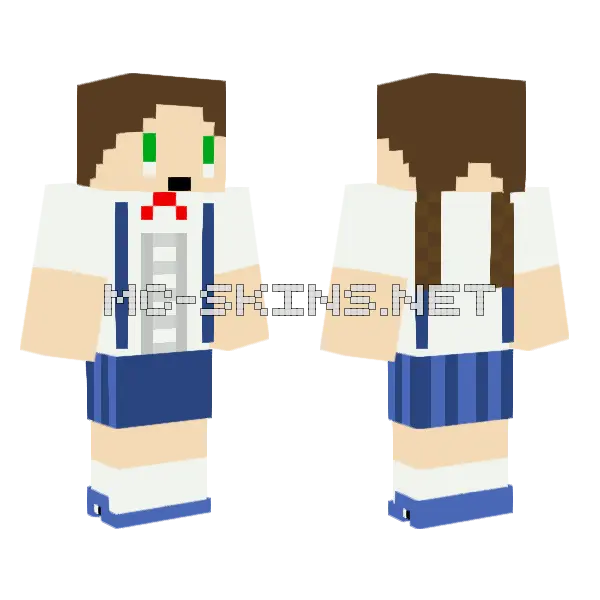 Jenny Character Skin Minecraft skin, front and back