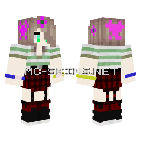Jenny Character Skin Minecraft skin, front and back