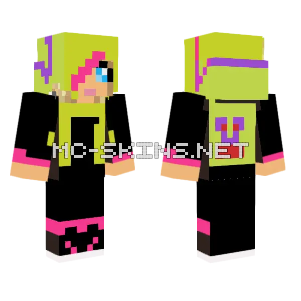 Jenny Character Skin Minecraft skin, front and back