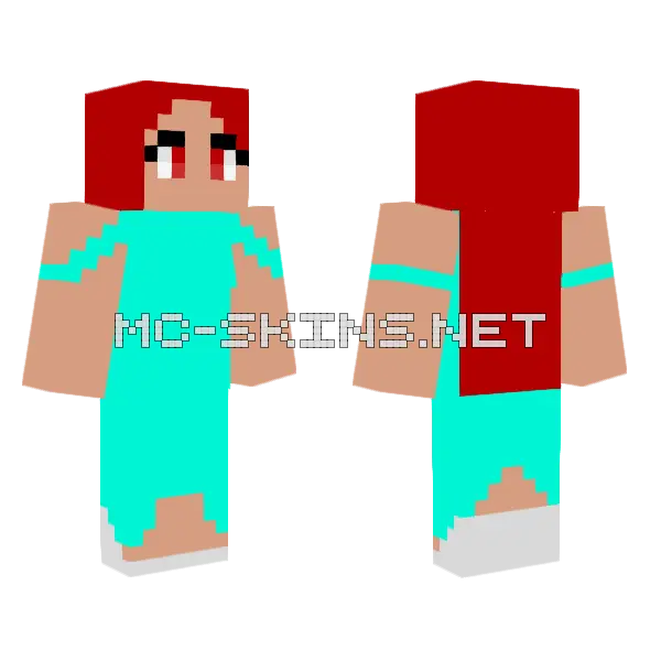 Jenny Character Skin Minecraft skin, front and back