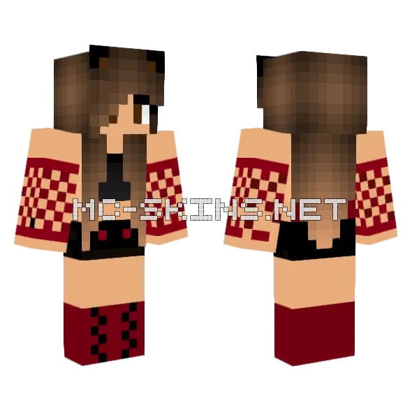 Jenny Character Skin Minecraft skin, front and back