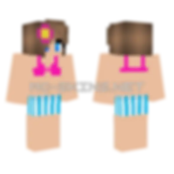 Jenny Character Skin Minecraft skin, front and back