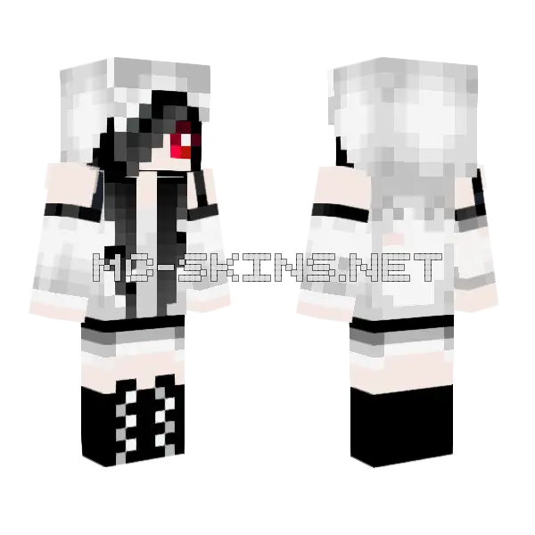 Jenny Girl Skin Minecraft skin, front and back