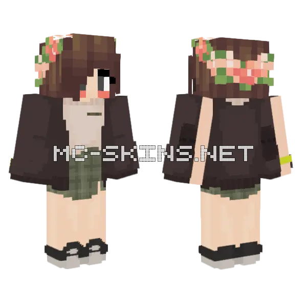 Jenny Girl Skin Minecraft skin, front and back