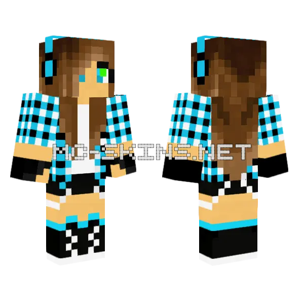 Jenny Girl Skin Minecraft skin, front and back
