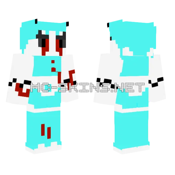 Jenny Girl Skin Minecraft skin, front and back