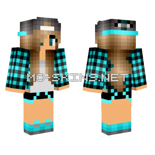 Jenny Girl Skin Minecraft skin, front and back