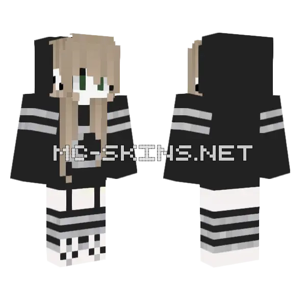 Jenny Girl Skin Minecraft skin, front and back