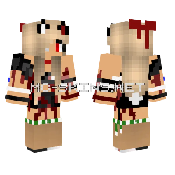 Jenny Girl Skin Minecraft skin, front and back