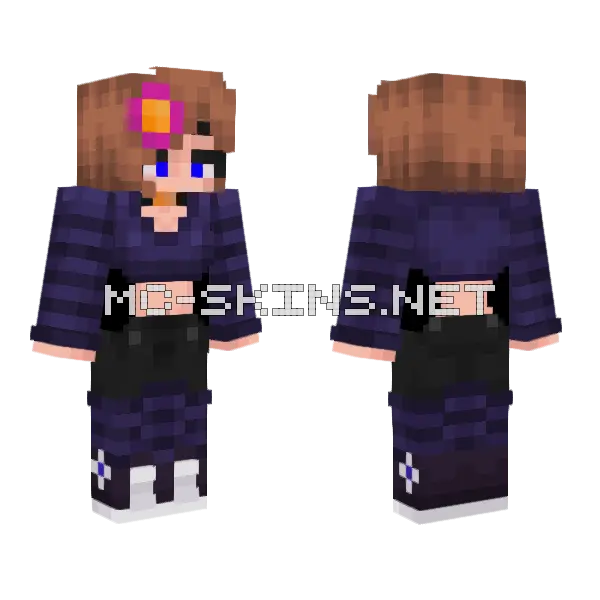 Jenny Girl Skin Minecraft skin, front and back