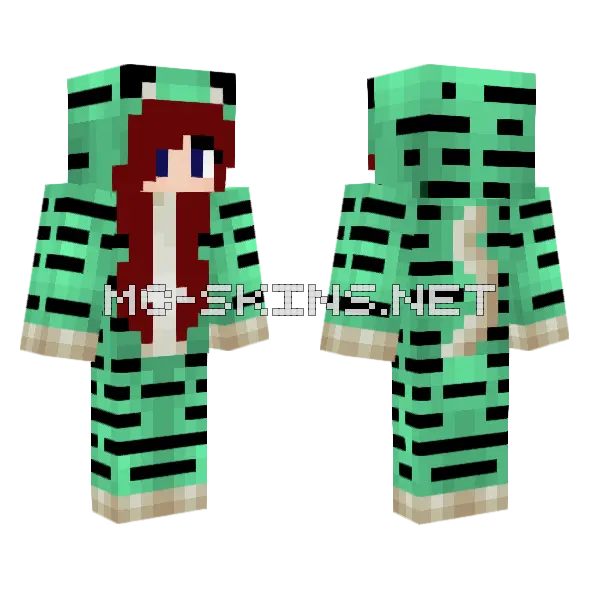 Jenny Girl Skin Minecraft skin, front and back