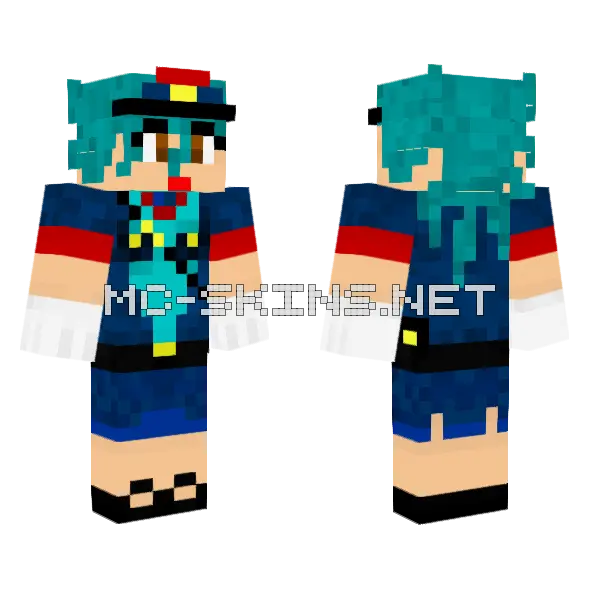 Jenny Girl Skin Minecraft skin, front and back