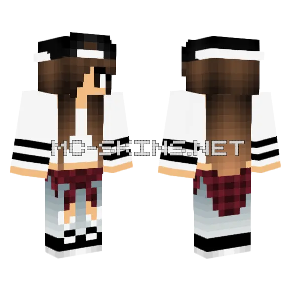 Jenny Girl Skin Minecraft skin, front and back