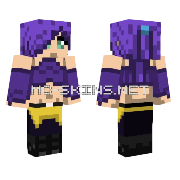 Jenny Girl Skin Minecraft skin, front and back