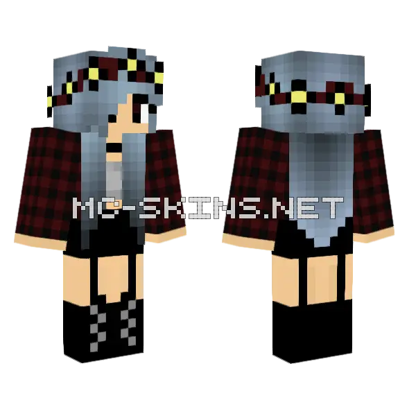 Jenny Girl Skin Minecraft skin, front and back