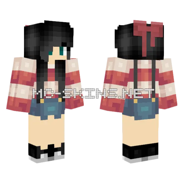 Jenny Girl Skin Minecraft skin, front and back