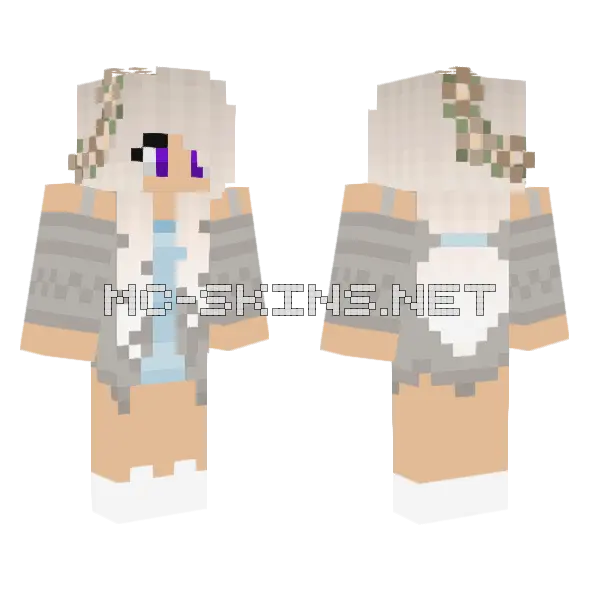 Jenny Girl Skin Minecraft skin, front and back