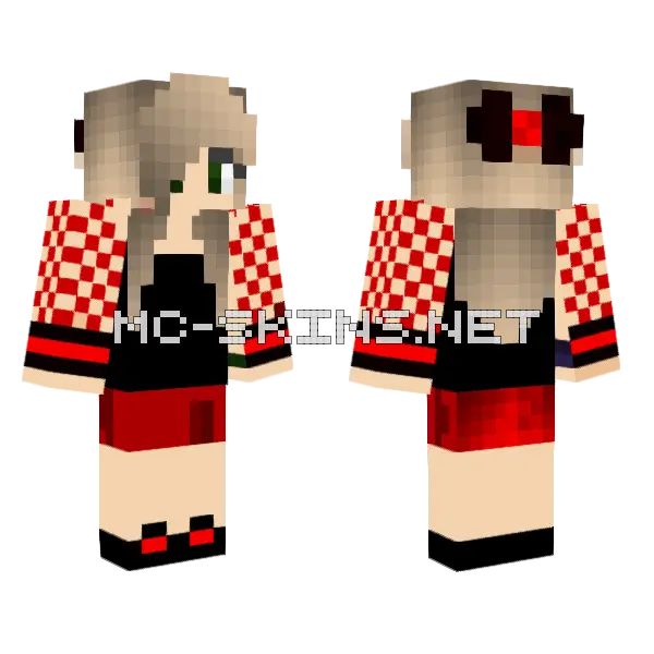Jenny Girl Skin Minecraft skin, front and back