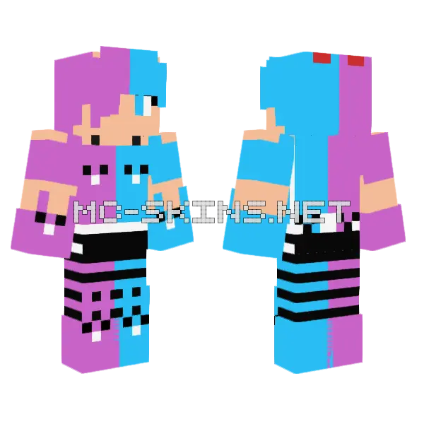 Jenny Girl Skin Minecraft skin, front and back