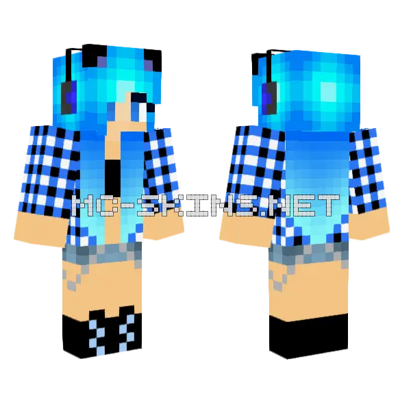 Jenny Girl Skin Minecraft skin, front and back